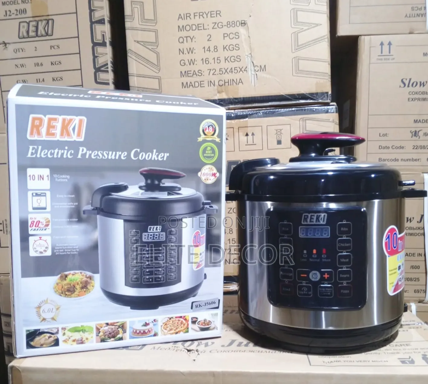 Reki 6L Electric Pressure Cooker – Multifunctional Digital Cooker