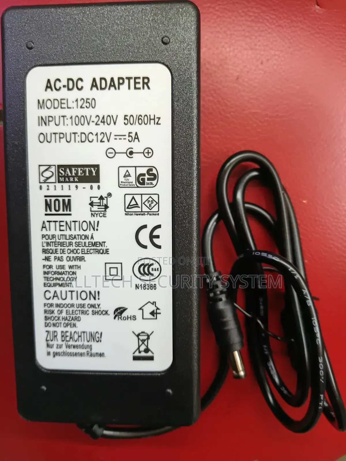 Power Adaptor 12V 5A