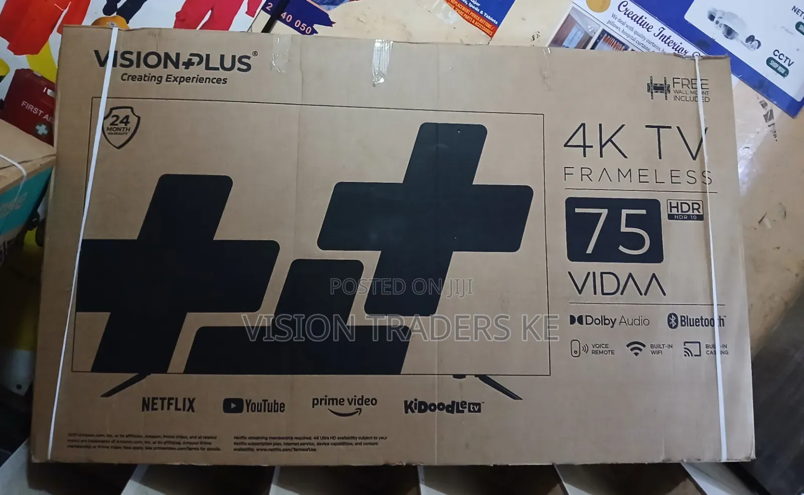 Vision Plus 75inches Smart VIDDA Frameless HDR 4K TV