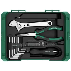 Green Lion GTS-700 Tool Kit Set - 213 Pieces- 3.7V 1500mAh - Green