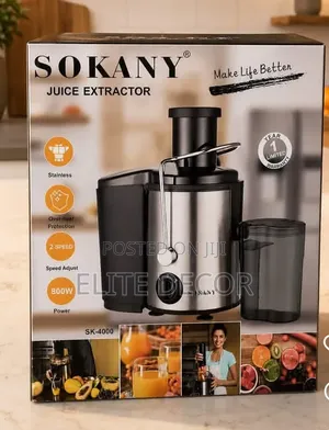 SOKANY SK-4000 800W Juicer – Powerful Fruit & Vegetable Extractor