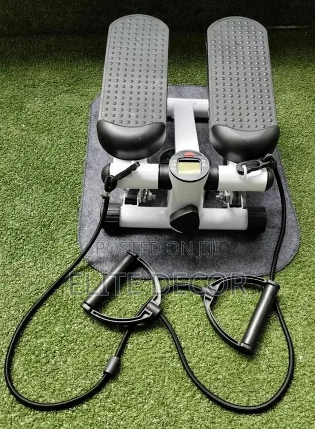Mini Stepper With Resistance Bands – Full Body Home Workout