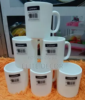Set of 6 Luminarc Essence Cups – Elegant Glassware Set