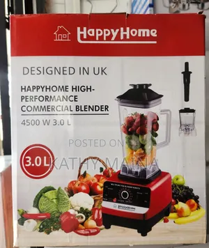 Happy Home Commercial Blender 2 In1 3 Pin 4500 Wattz