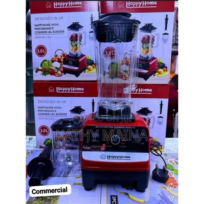 Happy Home Commercial Blender 2 In1 3 Pin 4500 Wattz