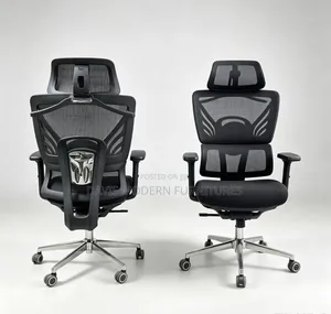 Mesh Swivel Chair With Headrest