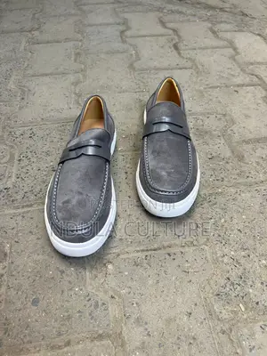 Berluti//Santoni Suede Loafers Rubber Soles