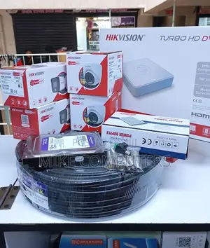 Hikvision Smart Hybrid 4 Channel Camera CCTV Kit 24/7 Colored