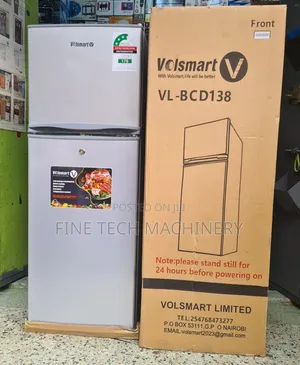 Volsmart VL-BCD138 Double Door 138l Fridge