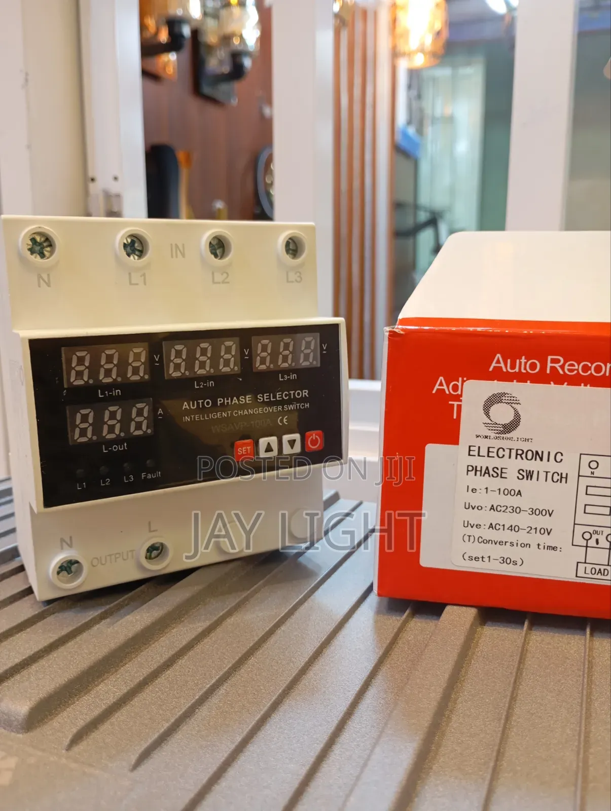 100A Automatic Phase Changeover Switch Three Phase Selector