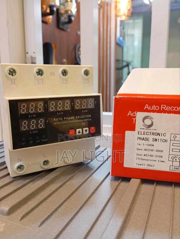 100A Automatic Phase Changeover Switch Three Phase Selector - thumbnail 2