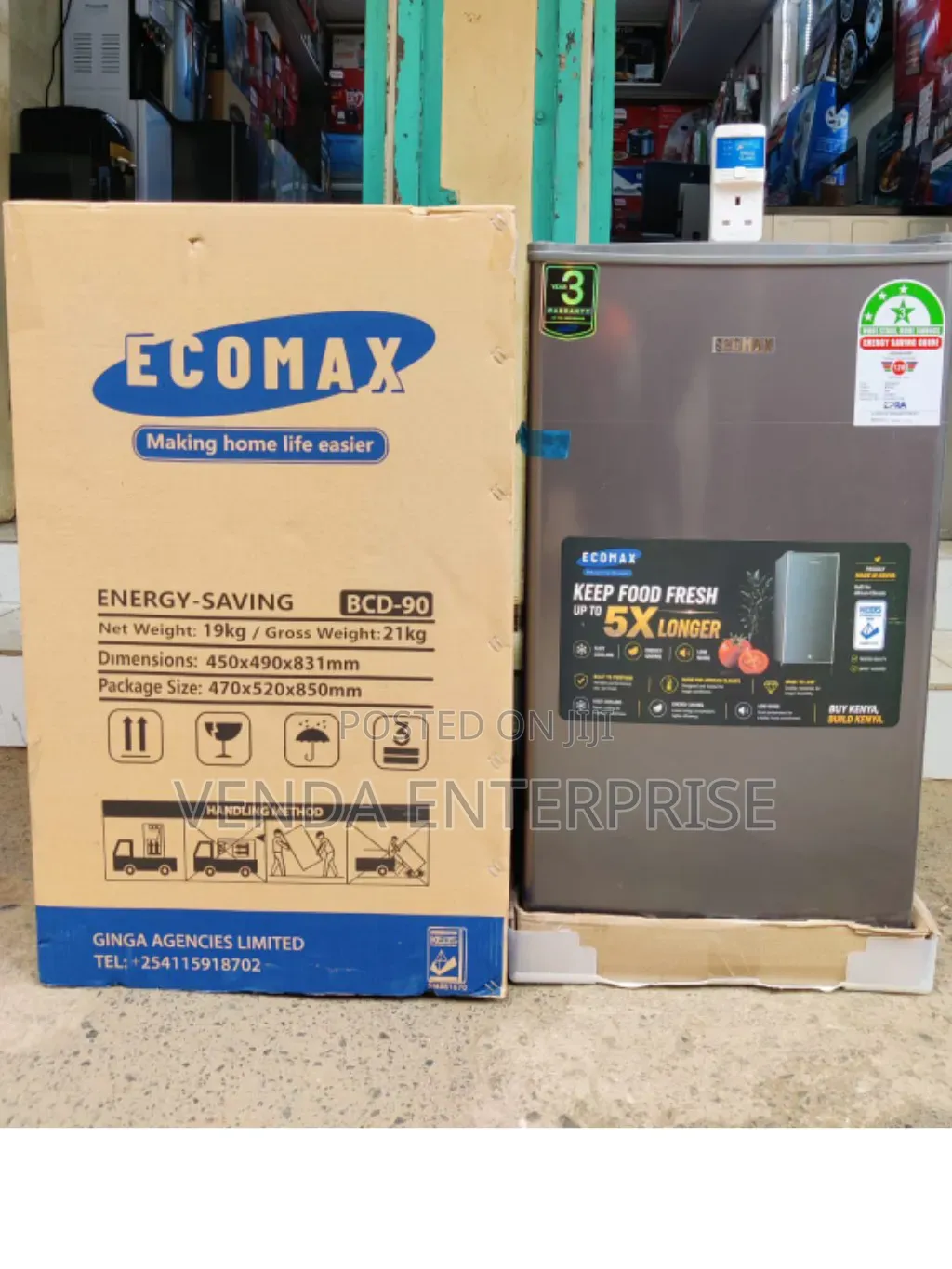 Ecomax Fridge 90L