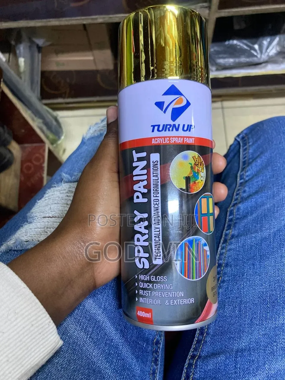 Bright Gold Spray Paint