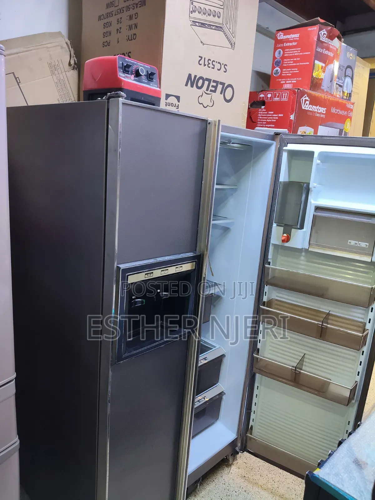 Ex UK Twin Doors Fridge With Water Dispenser