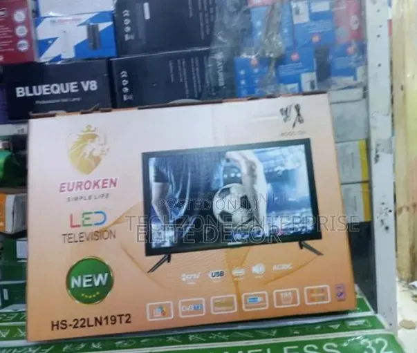 Euroken 19" Digital LED TV – HD, USB & HDMI With Built-in Decoder