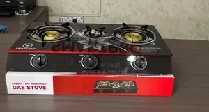 Smart Pro Gas Stove 3burner Glass