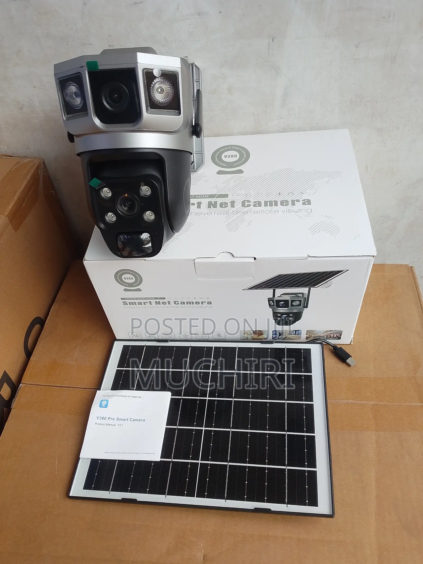 V380 VTS02 Dual Lens Outdoor Security Camera