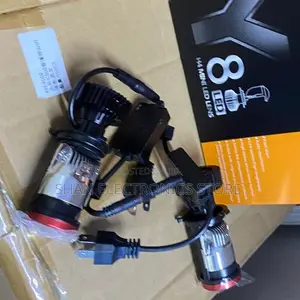 H4 Y8 LED Projector Bulb 22000LM Super Bright 9003 Headlight