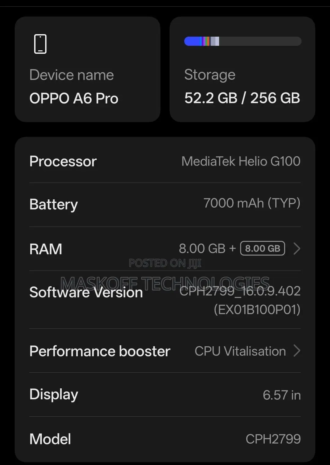 Oppo A6 Pro 256 GB Blue
