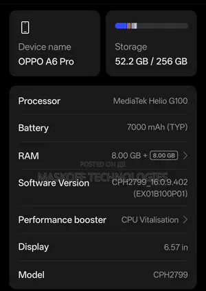 Oppo A6 Pro 256 GB Blue
