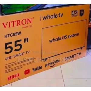 Vitron 55-Inch Smart TV 4k Uhd TV Htc55w Whale Os System