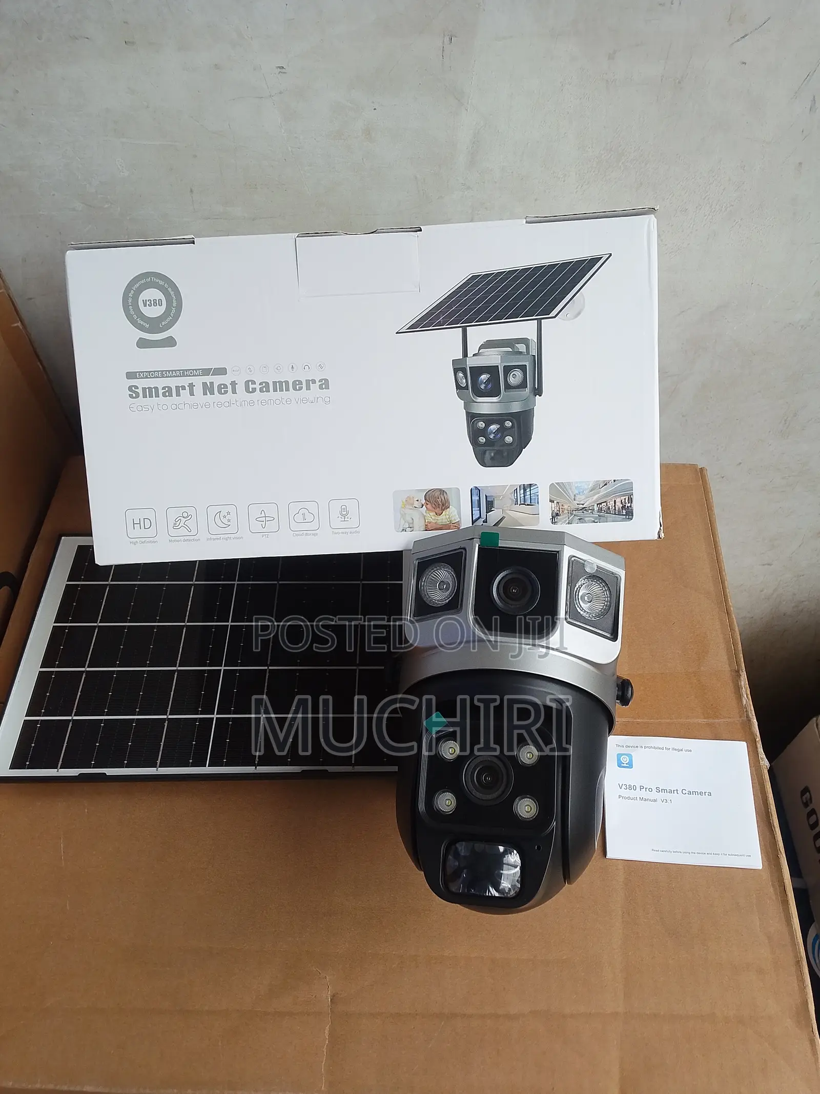 V380 Pro Solar Dual Camera 4G WiFi