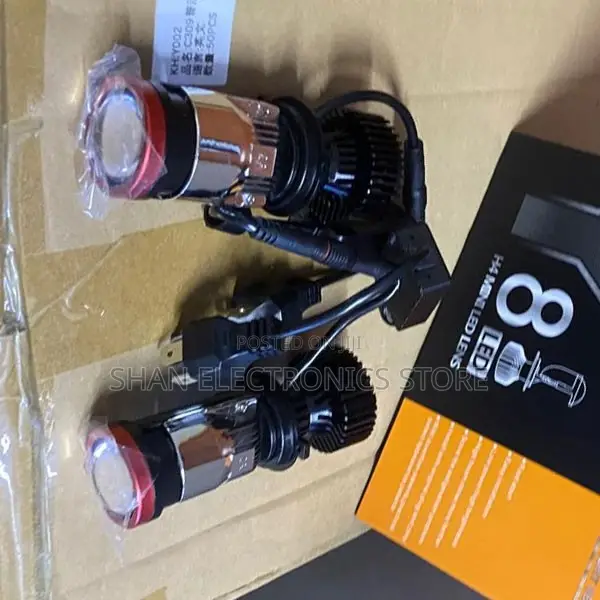 H4 Y8 LED 9003 High Low Beam Projector Headlight 22000LM