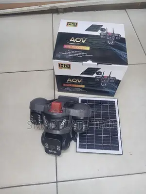 AOV Triple Lens 4G Solar CCTV Camera – 360° Security