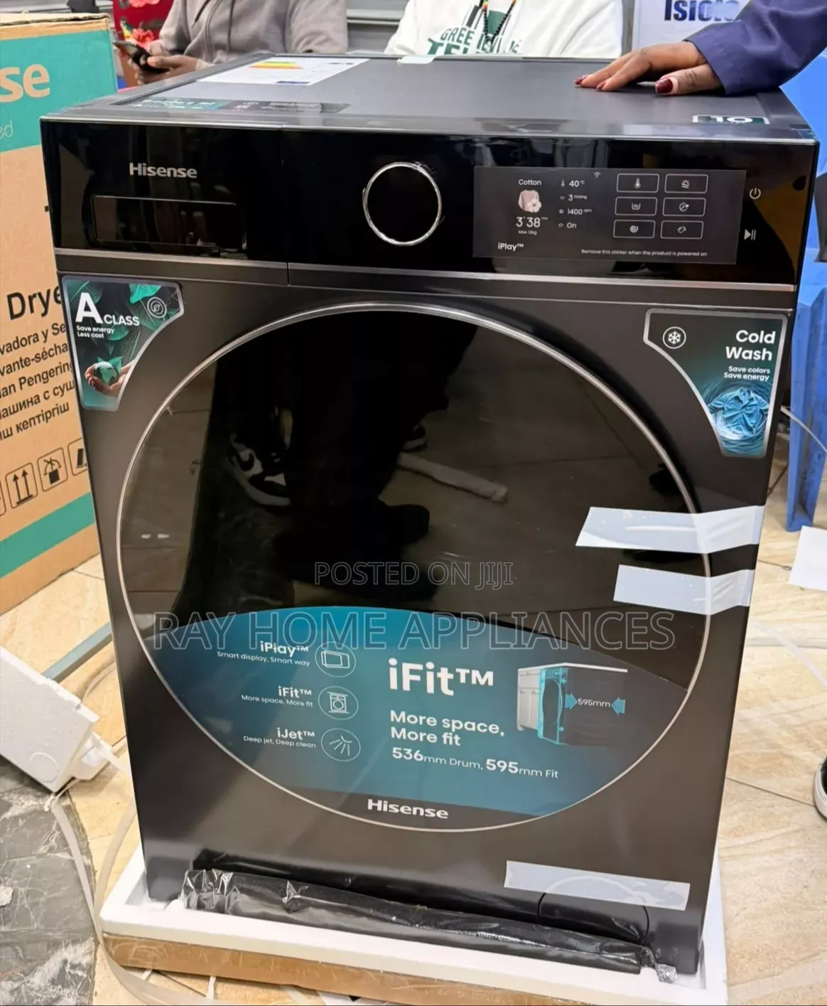 Hisense Series 5i With Wifi 12/8kg WASH &DRYER Front Load (WD5I1245BB)