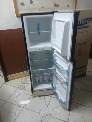 Ecomax 138L Dark Silver Double Door Fridge – Compact & Efficient