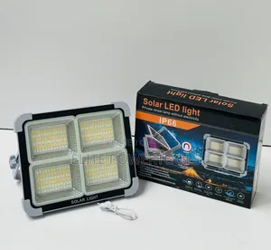 *100W Solar Emergency Rechargeable Light With Replaceable Batteries