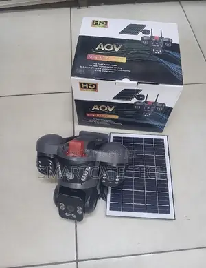AOV 4G Solar Security Camera Triple Lens HD CCTV