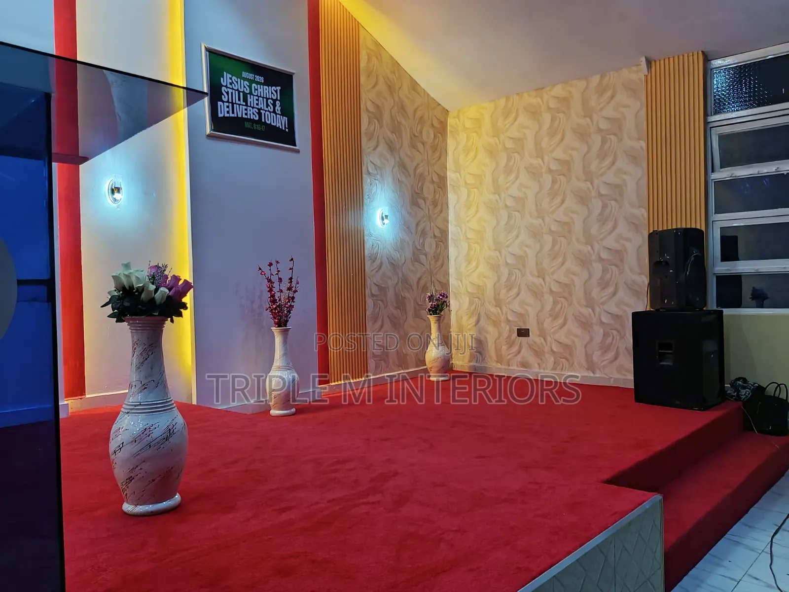 Executive/Presidential Red 12mm Wall to Wall Carpet