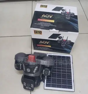 AOV 4G Solar CCTV Camera – 3 Lens HD Surveillance