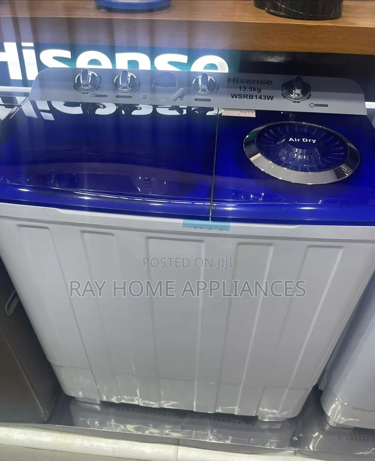13.5kgs Hisense Twin Tub Semi Automatic Top Load Washing Machine
