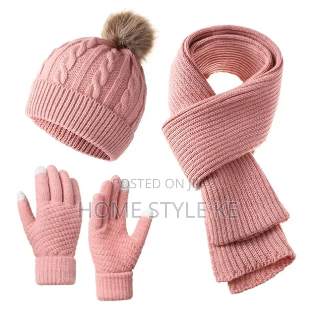 *3 in 1 Adult Warm  Winter Set,Scarf, Touch Gloves, and Marvin