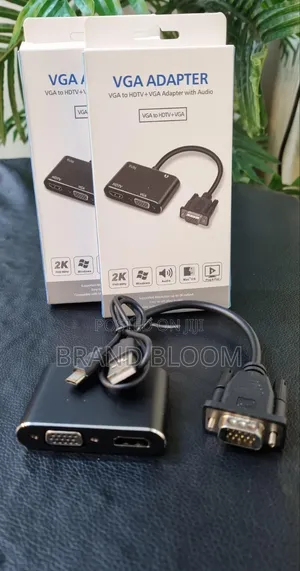 Vga to HDM +Vga Adapter Powered