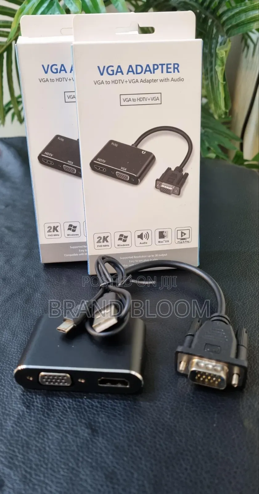Vga to HDM +Vga Adapter Powered