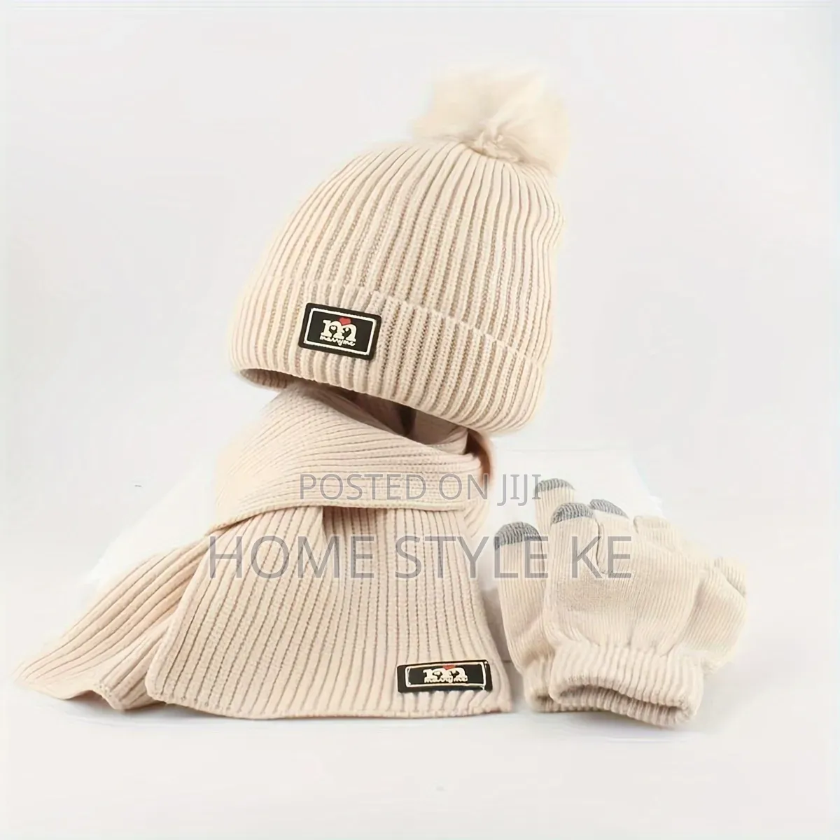 3 in 1 Winter Kids Beenie Hat,scarf Set and Gloves