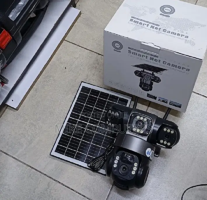 Triple Lens Solar 4G Security Camera – Outdoor Security CCTV