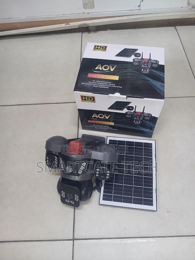 AOV Solar Powered 4G CCTV – Triple Lens Night Vision