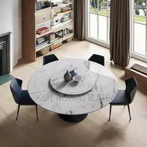 Dining Set; Luxury 6 Seater Round Dining Sets