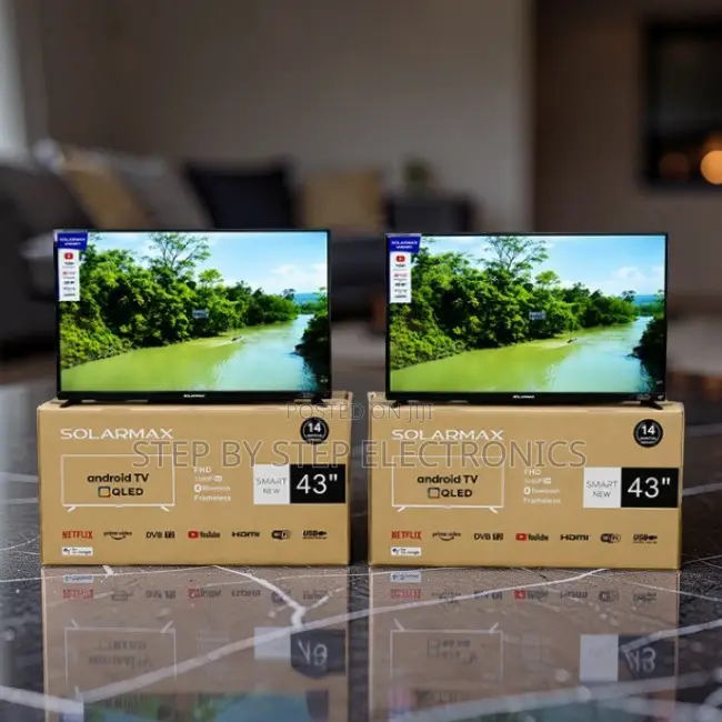 Closeout Sale Solarmax 43 Inch Smart Android Digital QLED TVs