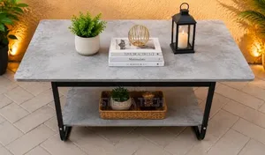 Imported Executive Marble Top Coffee Table