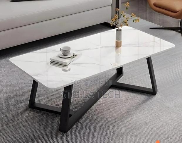 Modern Imported Executive Marble Top Coffee Table