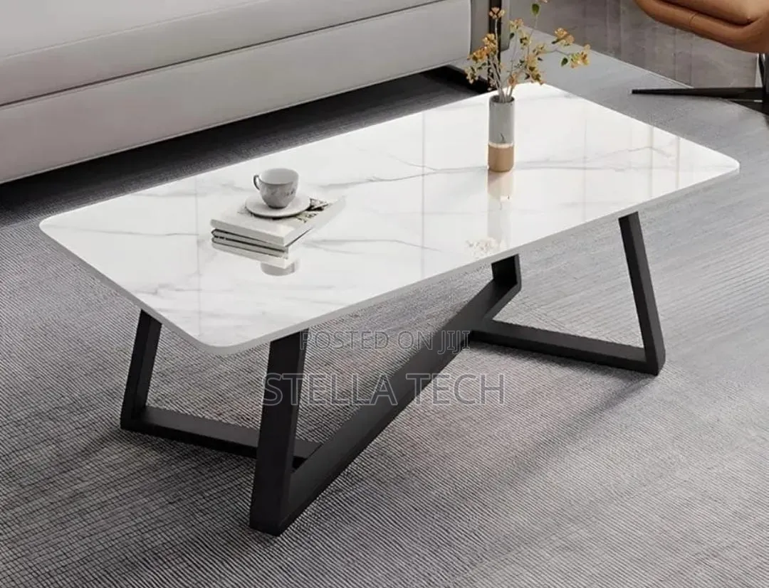 Modern Imported Executive Marble Top Coffee Table