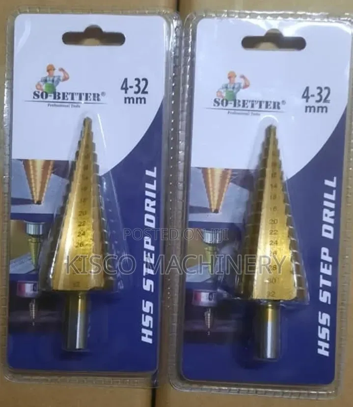 4-32mm Titanium HSS Cone Step Drill Bit