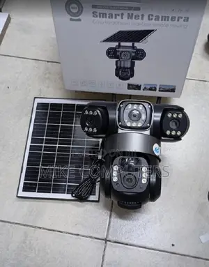 V380 4G Triple Lens Solar Powered Alarm Solar CCTV