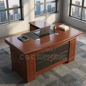 140cm Executive Desk With Side Extension.
