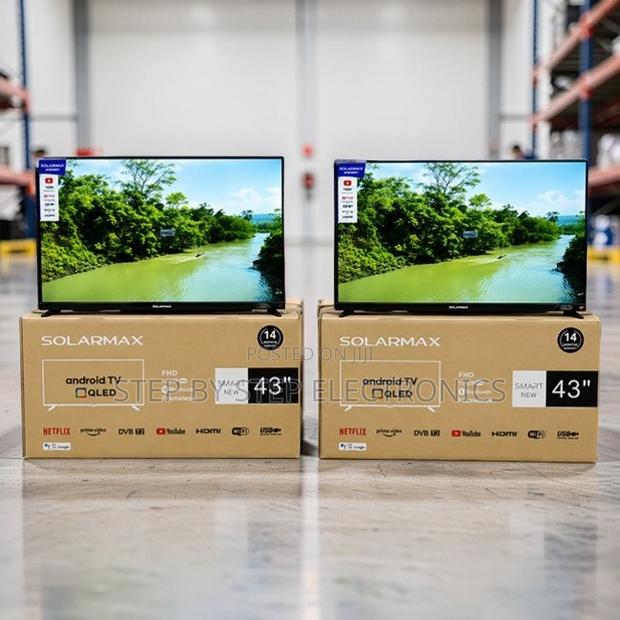 Price Drop Solarmax 43 Inch Smart Android Digital QLED TVs